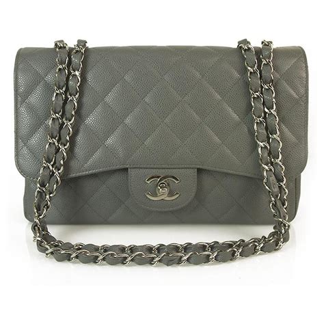 chanel grey bag|chanel classic bag with flap.